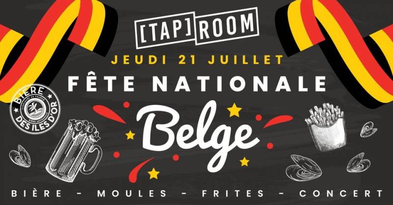 Fête nationale belge avec concert à la Bière des Iles d'Or à Hyères