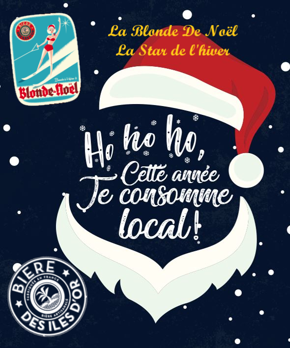 Bière blonde de Noêl en boutique à Hyères